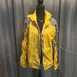 Yellow and Gray Eddie Bauer Windbreaker